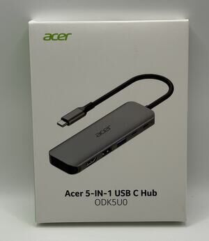 Acer 7-in-1 USB C Hub for Laptop ODK360 Space Grey